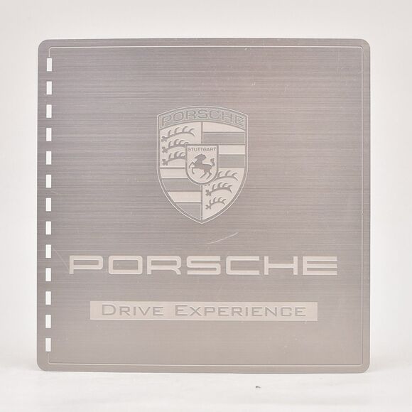 8 x 8 PORSCHE EXPERIENCE METAL PLAQUE GARAGE DECOR MAN CAVE SIGN FROM A BOOKLET - Picture 3 of 3